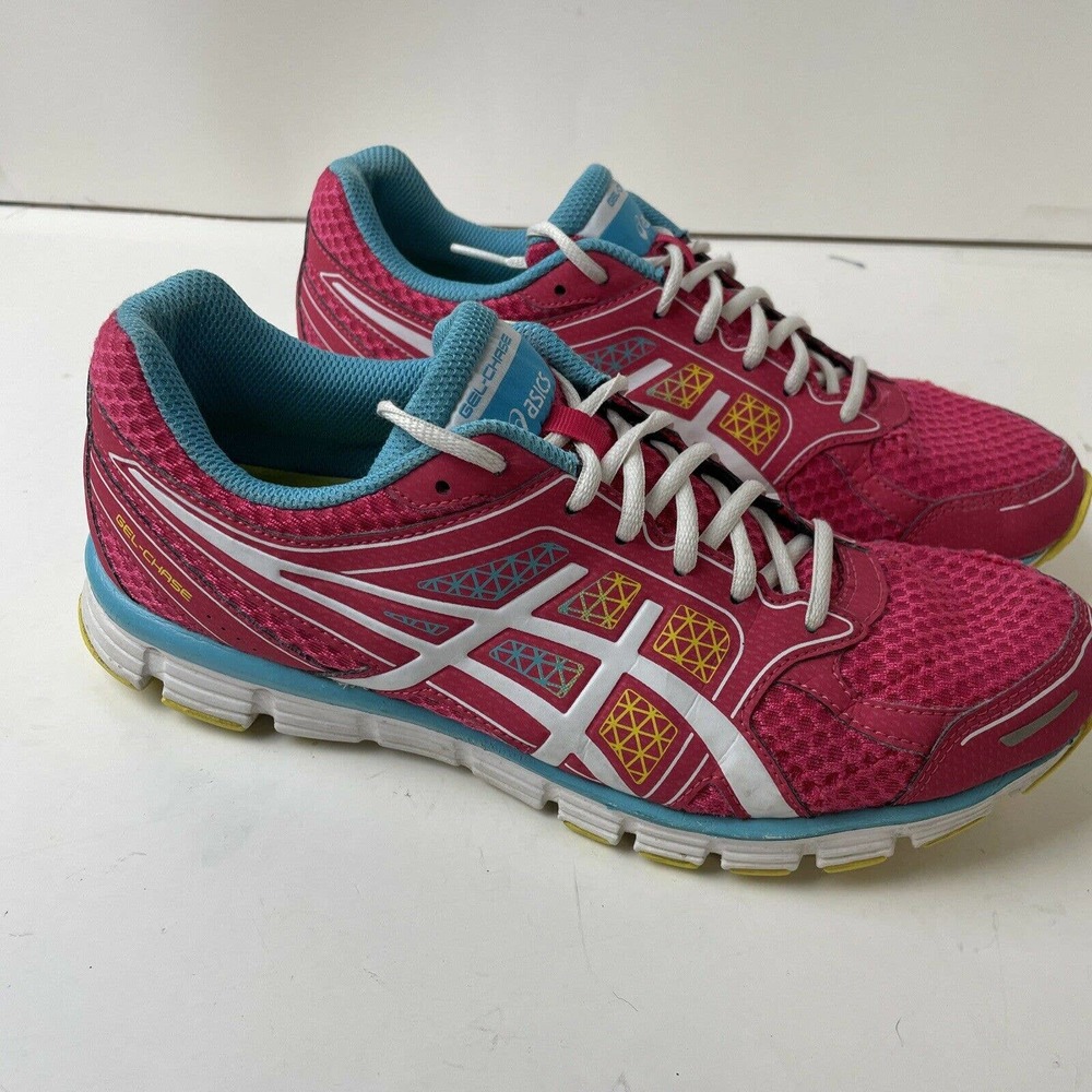 ASICS Gel Chase Women Size 11 Pink Running Tennis Shoes Cross Training T3A7Q